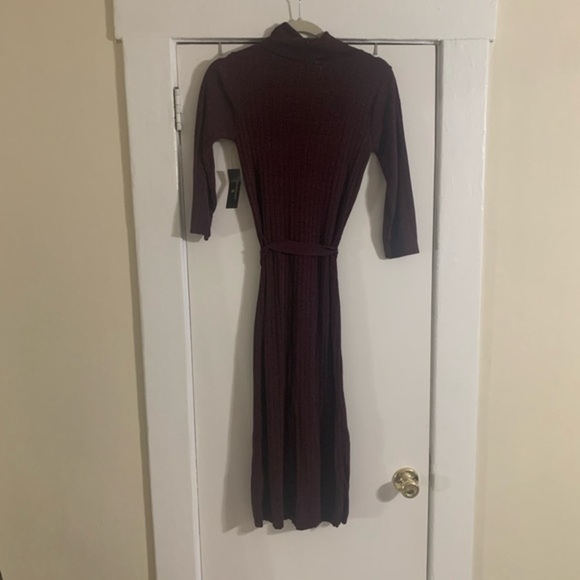 Worthington Maroon Turtleneck Knee length Sz XS - Picture 9 of 11